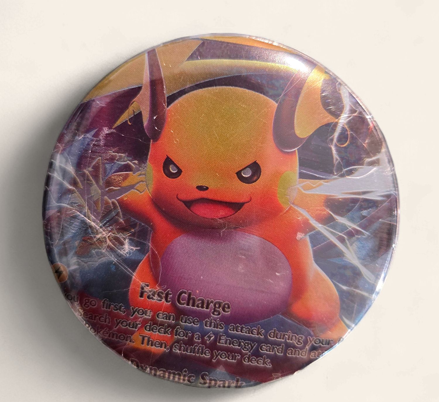 Round Fast Charge Alolan Raichu magnet