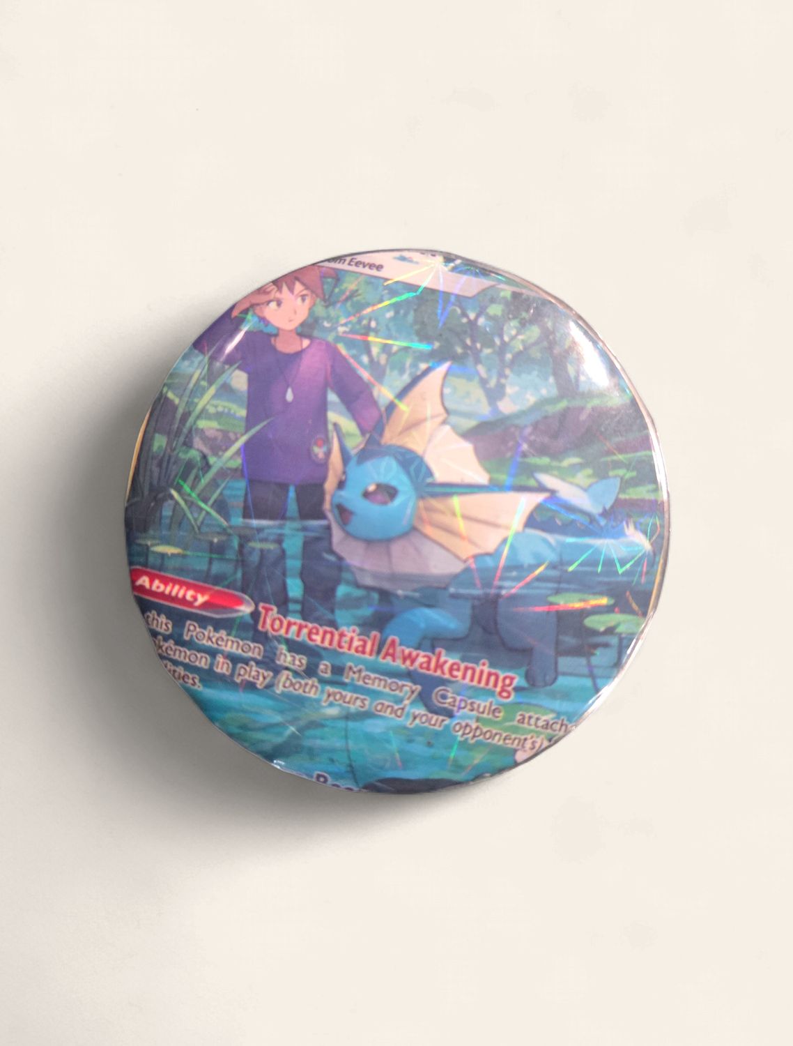 Round Vaporeon trainer gallery magnet