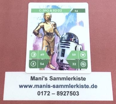 Sammelkarte Nr. 24 - C-3PO &amp; R2-D2