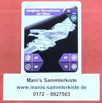 Sammelkarte Nr. 12 - Königlicher Sternenkreuzer der Naboo