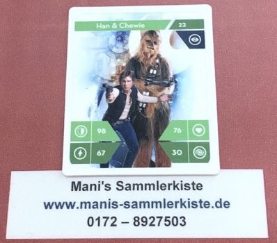 Sammelkarte Nr. 22 - Han &amp; Chewie