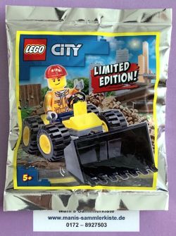 Lego 952102 Bauarbeiter mit Bulldozer