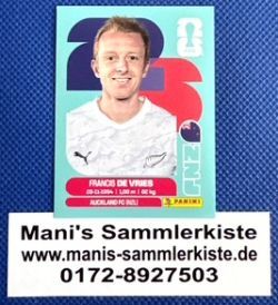 Sammelbild Nr. NZL 8 - Francis de Vries