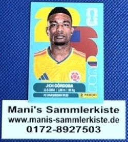 Sammelbild Nr. COL 18 - Jhon Cordoba