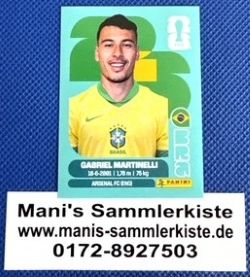 Sammelbild Nr. BRA 18 - Gabriel Martinelli