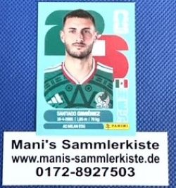 Sammelbild Nr. MEX 16 - Santiago Gimenez