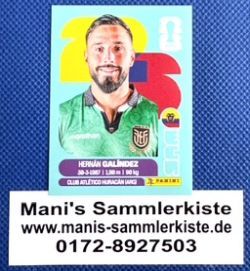 Sammelbild Nr. ECU 2 - Hernan Galindez