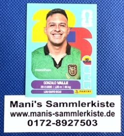 Sammelbild Nr. ECU 3 - Gonzalo Valle