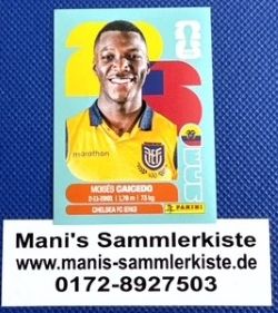 Sammelbild Nr. ECU 9 - Moises Caicedo