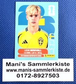 Sammelbild Nr. SWE 8 - Lucas Bergvall