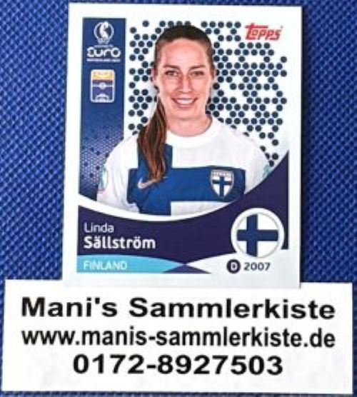 Sammelbild Nr. 092 - Linda Sällström