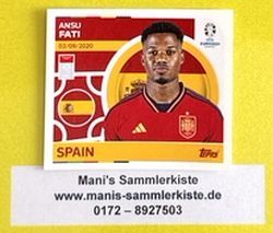 Sammelbild Nr. ESP 20 - Ansu Fati