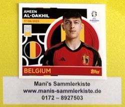 Sammelbild Nr. BEL 10 - Ameen Al-Dakhil