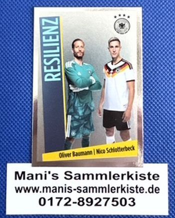 Sammelkarte Nr. 4 - Resilienz - Oliver Baumann / Nico Schlotterbeck
