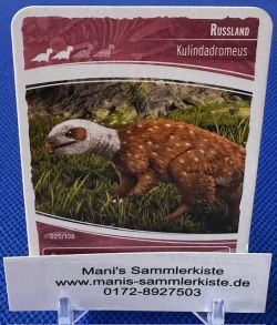 Sammelkarte - Nr. 25 - Russland - Kulindadromeus