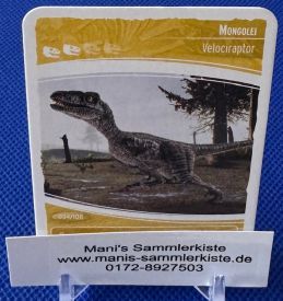 Sammelkarte - Nr. 34 - Mongolei - Velociraptor