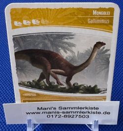 Sammelkarte - Nr. 35 - Mongolei - Gallimimus