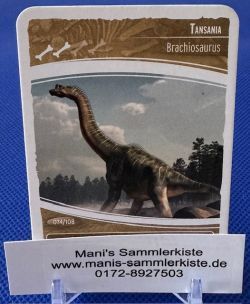 Sammelkarte - Nr. 74 - Tansania - Brachiosaurus