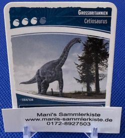 Sammelkarte - Nr. 84 - Grossbritannien - Cetiosaurus