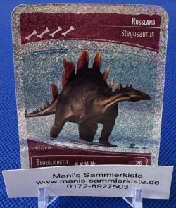 Sammelkarte - Nr. 22 - Russland - Stegosaurus