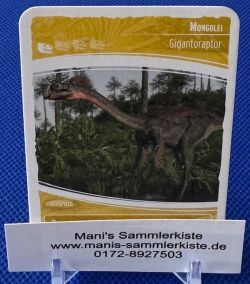 Sammelkarte - Nr. 33 - Mongolei - Gigantoraptor