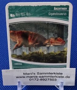 Sammelkarte - Nr. 15 - Argentinien - Giganotosaurus
