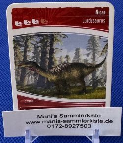 Sammelkarte - Nr. 107 - Niger - Lurdusaurus