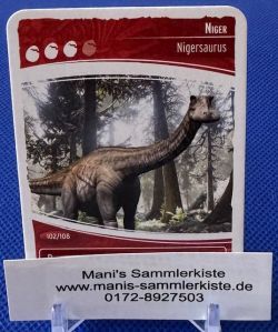 Sammelkarte - Nr. 102 - Niger - Nigersaurus