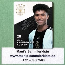 Sammelkarte Nr. 28 - Karim Adeyemi