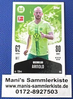Sammelkarte Nr. 315 - Maximilian Arnold