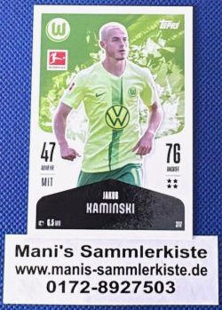 Sammelkarte Nr. 317 - Jakub Kamiński