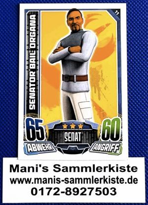 Sammelkarte Nr. 11 - Senator Bail Organa