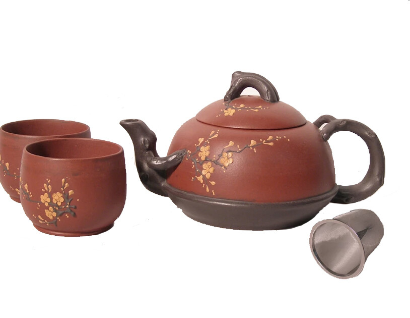 Spring Yixing Teapot and Cup Set