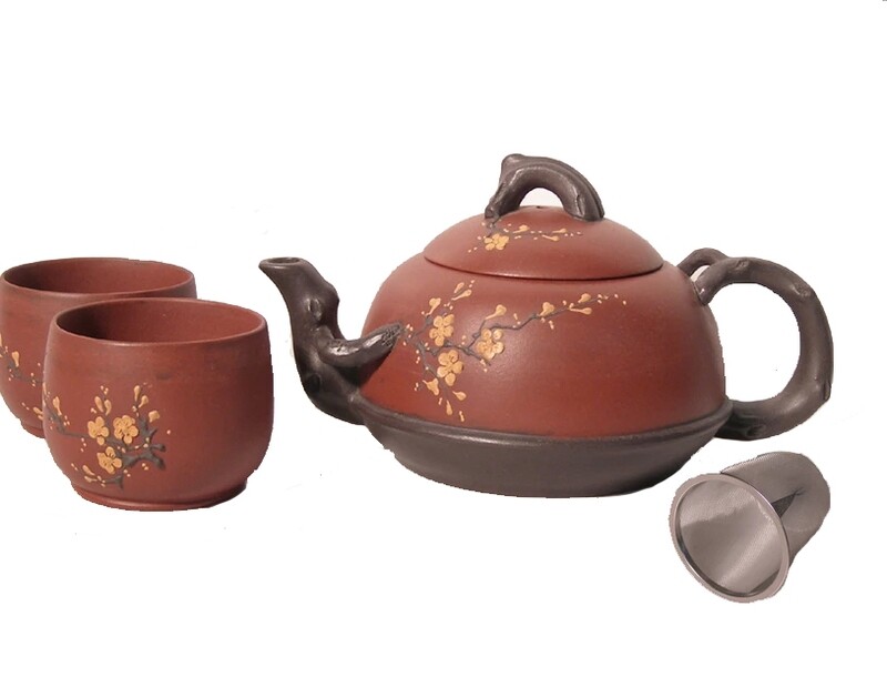 Spring Yixing Teapot and Cup Set