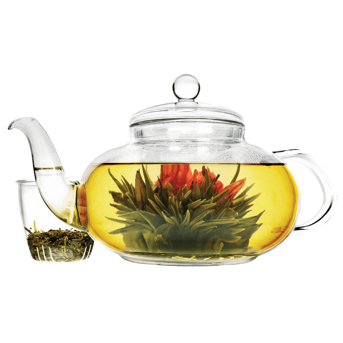 40 oz Heat Resistant Borosilicate Glass Teapot with Removable Infuser