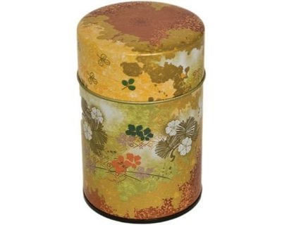 Golden Cherry Blossom Tea Canister