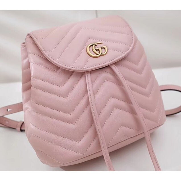 gucci gg marmont leather backpack