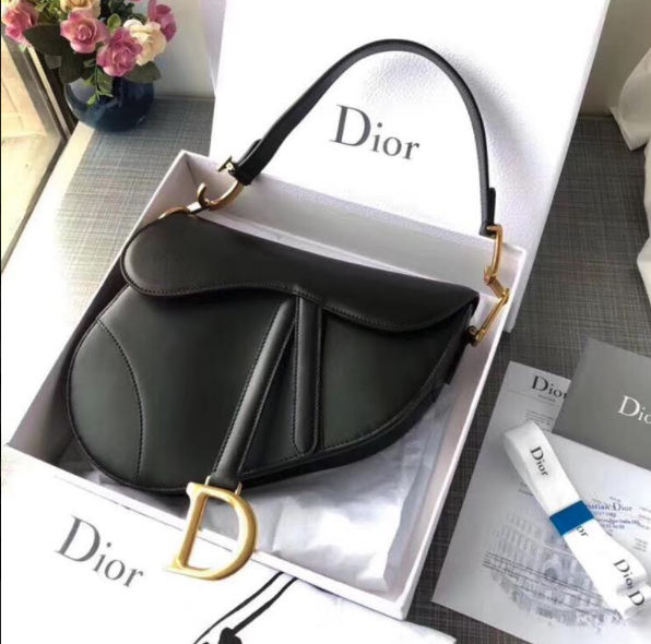 PRE ORDER- 1:1  Christian Dior Saddle Bag - Mini Black