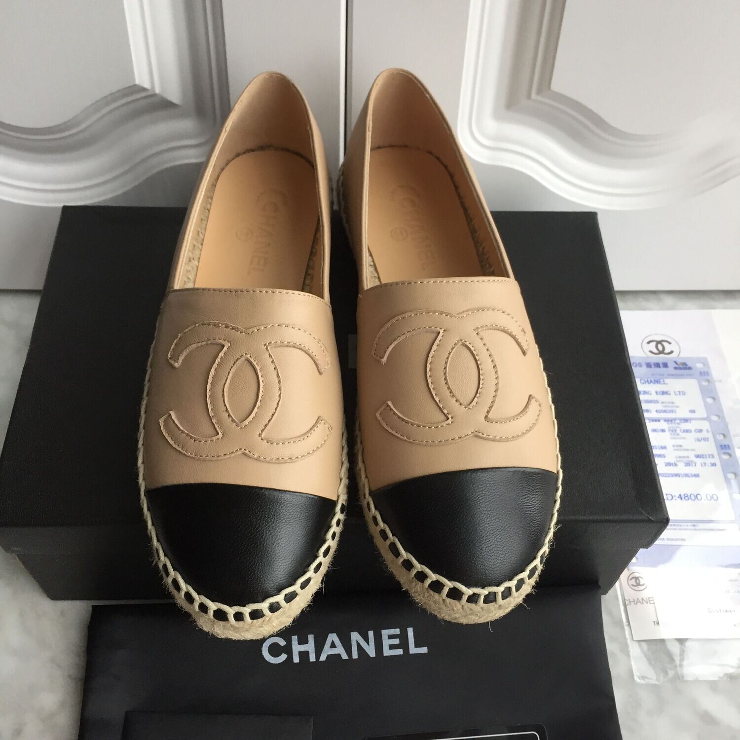 IN STOCK - CC Chanel Espadrille Flat Loafer Size 36 / 6 US