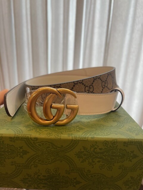 IN STOCK -  GUCCI GG thin Marmont belt 3cm