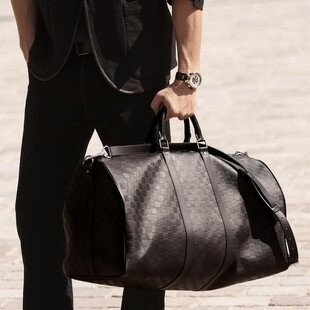 IN STOCK NOW 1:1 Louis Vuitton LV Keepall Bandouliere 45 Damier Infini Black