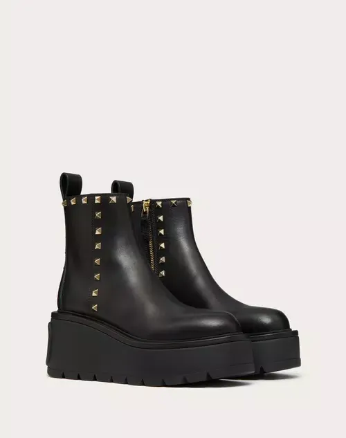 IN STOCK 1:1 Valentino UNIQUEFORM Calfskin ANKLE BOOT 85mm size 7-7.5