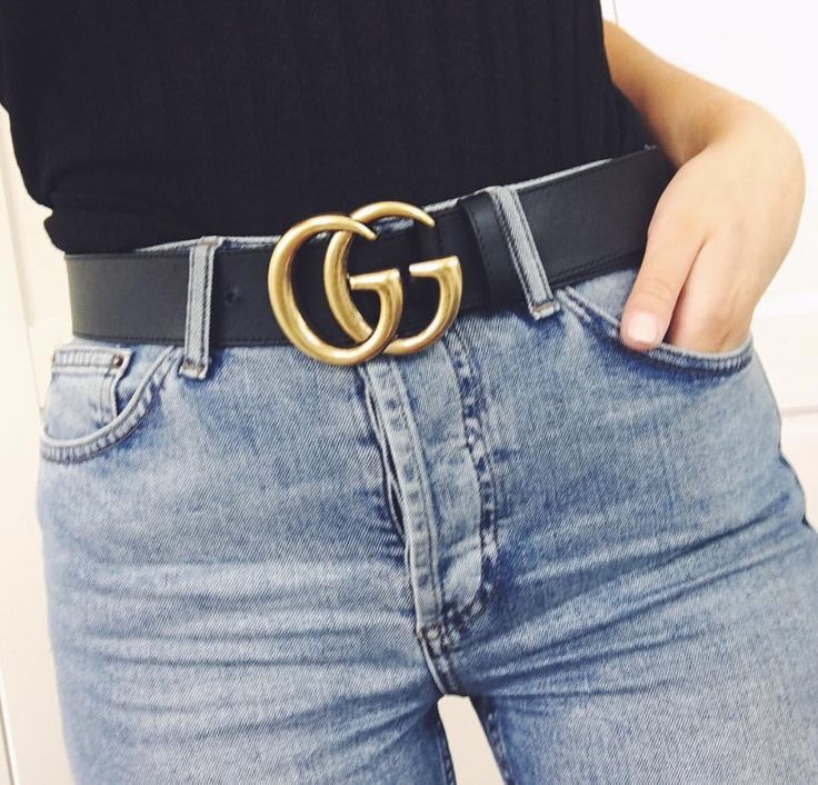 1:1 Gucci Double G buckle Leather Belt 