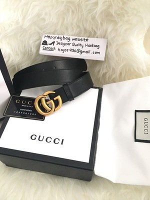 PRE ORDER: 1:1 Gucci Double G buckle Leather Belt - 1.25 inch