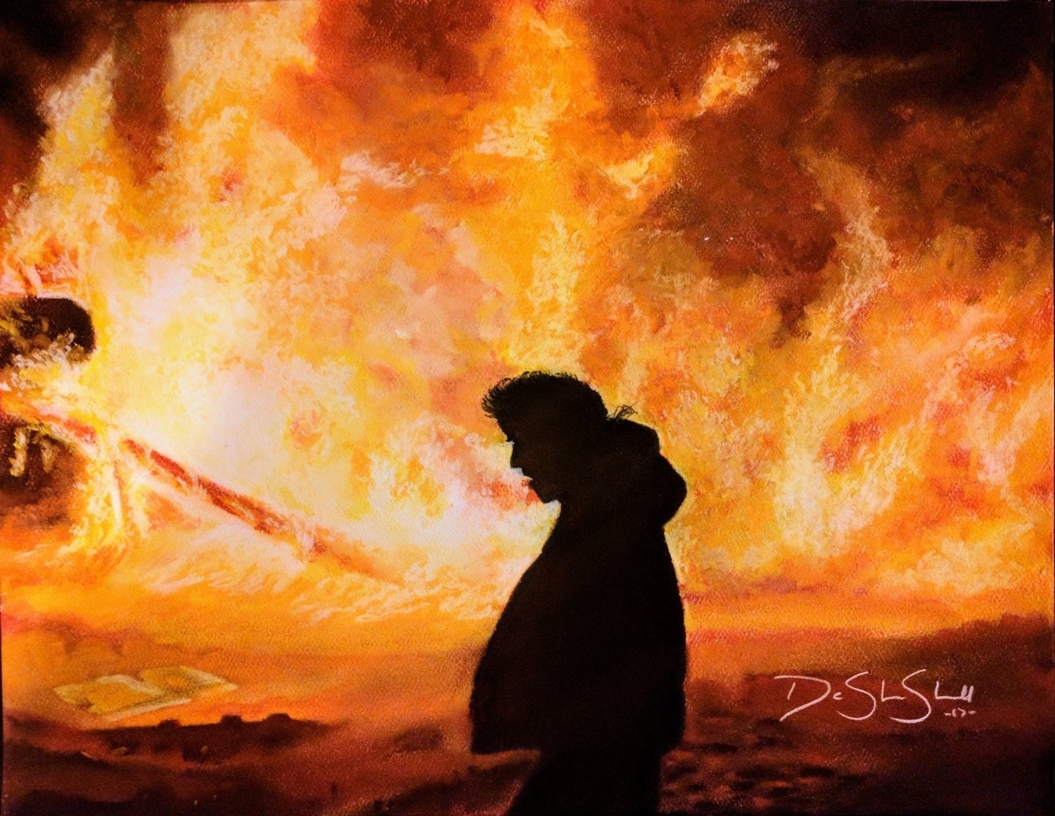 NoDAPL Pipe Line Fire