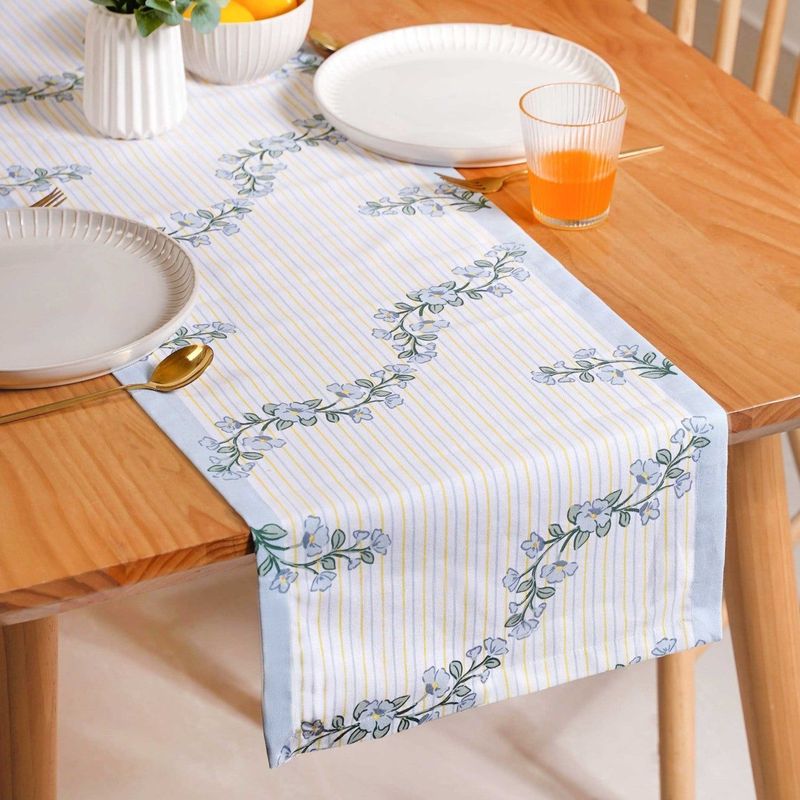 Azzurro Cotton 8 Seater Table Runner
