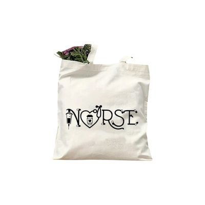 White NURSE Tote Bag
