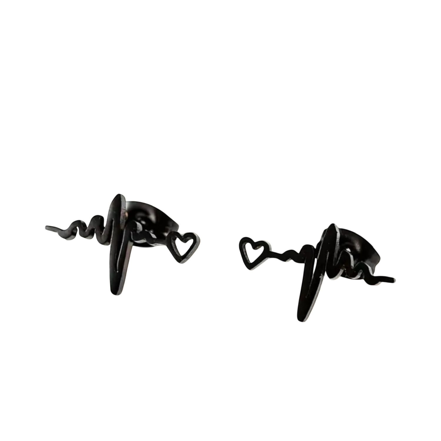 Black ECG Healthcare Earrings
