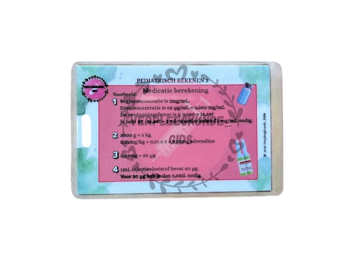 Pediatric Calculations 3 / Medication Dosage Calculation