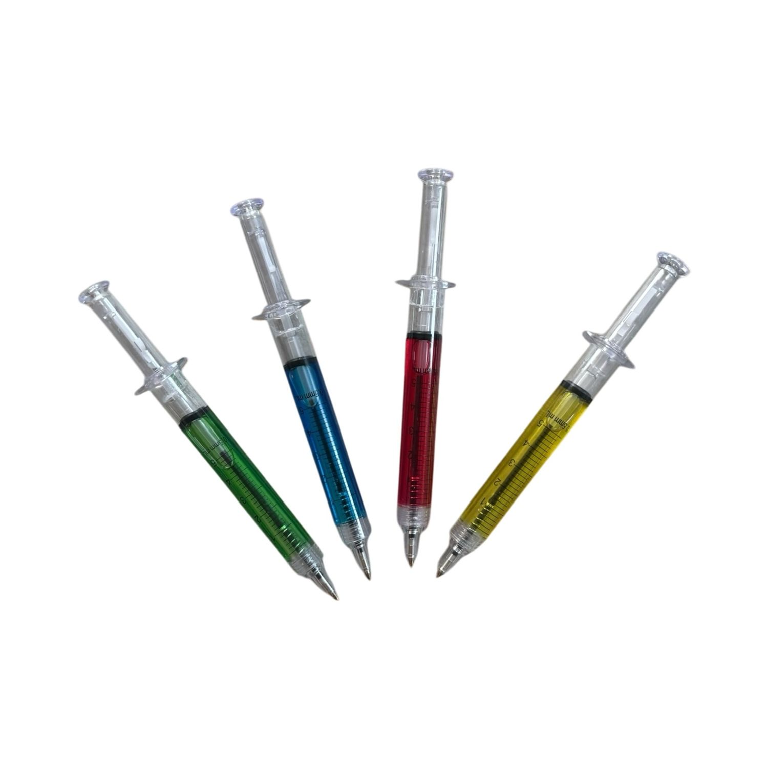 Pen-shaped syringes